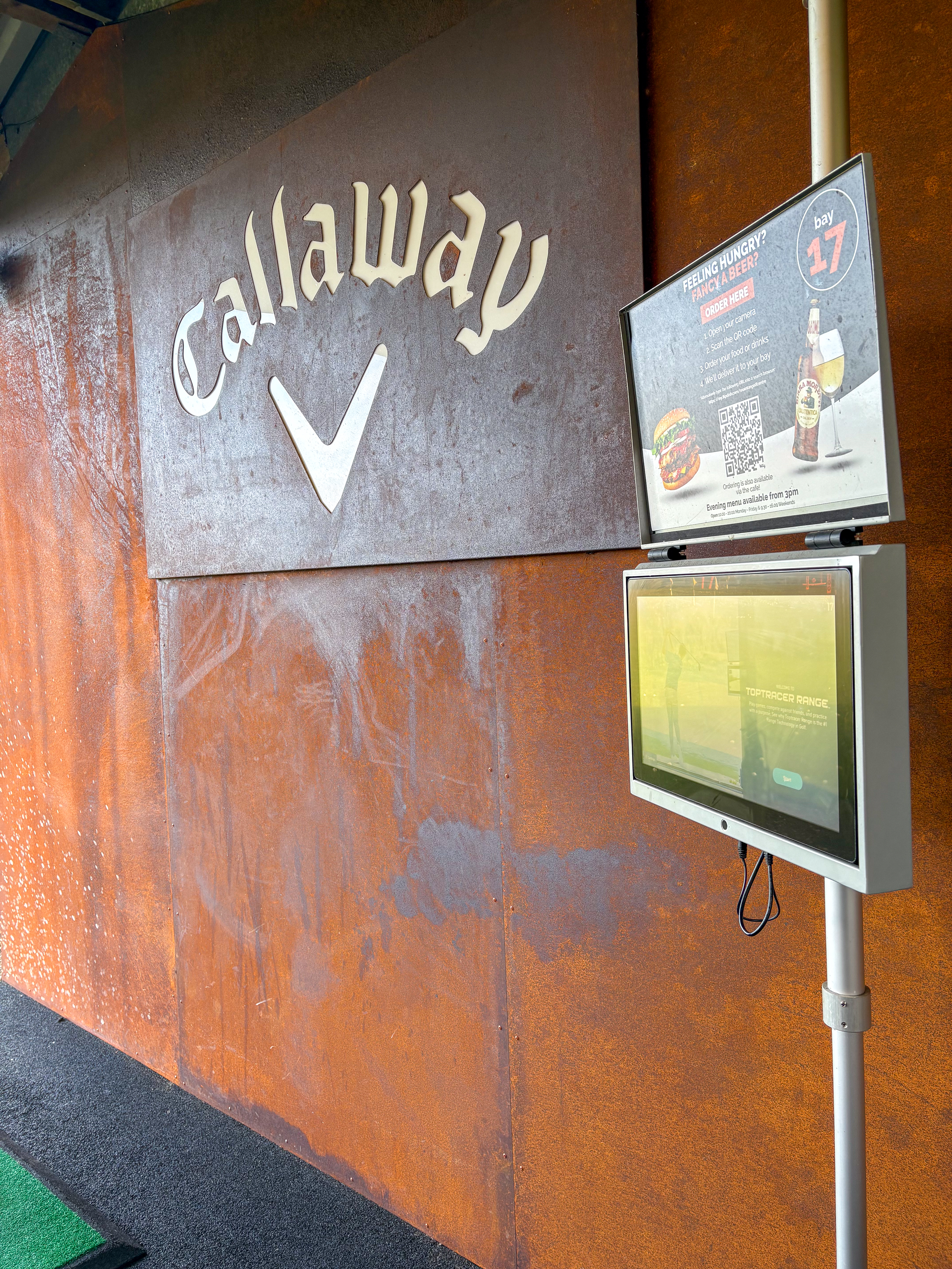 Snainton Golf Centre TopTracer Driving Range Callaway Wall